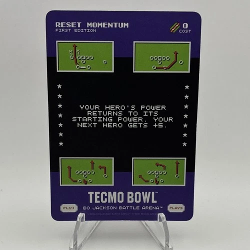 Tecmo Bowl Bo Jackson Battle Arena Reset Momentum PL14 Play 14 SSP 1st Ed 2026