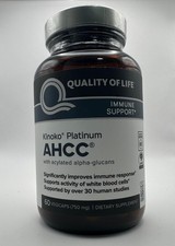 Q of Life AHCC Kinoko Platinum 750mg Immune Support 60 Veg Caps