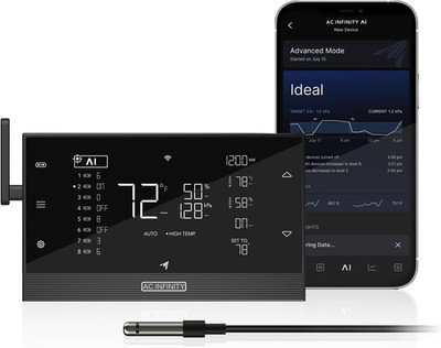AC Infinity Controller AI+ Environmental Controller, Dynamic AI Controls Grow De