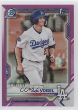 2021 Bowman Chrome Prospects Fuchsia Refractor 110/199 Jake Vogel #BCP-59 0w3