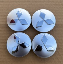 4x Silver Wheel Rim Center Caps Hubcaps Mitsubishi 60mm Lancer Eclipse Outlander 4x Silver Wheel Rim Center Caps Hubcaps Mitsubishi 60mm Lancer Eclipse Outlander