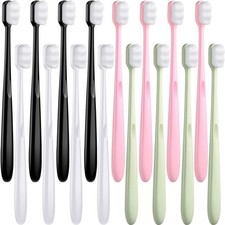 Soft Micro Nano Toothbrush Extra Manual Ultra Bristled With 20000 Soft 16 Pack