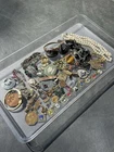 Vintage Estate Lot Costume Jewelry Rings Gemstones Gold Filled, Rhinestone!