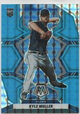 KYLE MULLER 2022 Mosaic Blue Fluorescent ~ Braves #'d 7/15