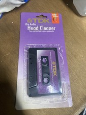 TDK AUDIO CASSETTE TAPE HEAD CLEANER NEW DRY TYPE