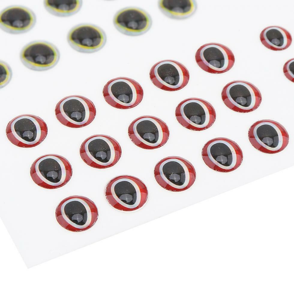 183pcs 3D Simulation Fishing Lure Eyes for Fly Tying Stickers 3MM 4MM