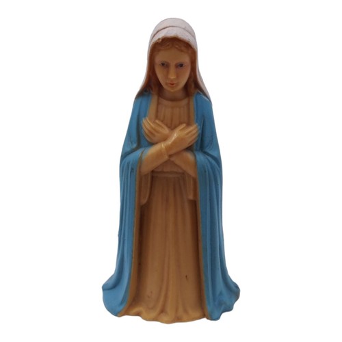 Virgin Mother Mary Nativity Figure Plastic Replacement Part Hong Kong Vintage