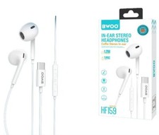 AURICOLARI CELLULARE CUFFIE USB C MICROFONO VOLUME STEREO TYPEC SMARTPHONE HF159