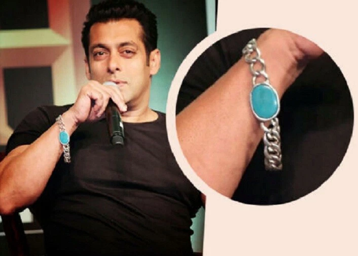 A New Salman Khan Fashion Bracelet Silver Chain Stainless Steel Bollywood Style