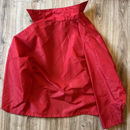 VTG 1970s Meier Brother's Tire Red Pla-Jac Dunbrooke L Large Jacket Raincoat - Picture 4 of 4