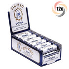 Full Box 12x Rollers Zig Zag White Roller Machine 70MM + 2 Rolling Tubes