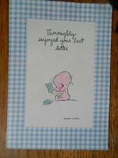 HALLMARK HUMOROUS GREETING CARD RE WRITING DELAY; BRAND NEW; MADE IN USA