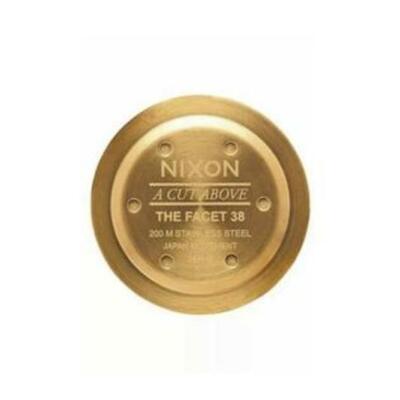 Nixon Facet 38 Watch, 38mm, Water Resistant, Gold Plated 