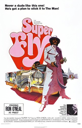 Super Fly 1972 Ron O'Neal Filmplakat Wandbild Blaxploitation A - Bild 1 von 2