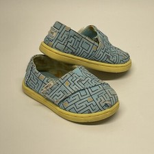 Toms Shoes Baby 5 Toddler Blue Mouse Cheese