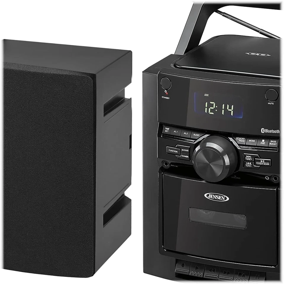 JENSEN Portable Stereo Bluetooth CD Music System with Cassette and Digital AM/FM - Image 3 of 4
