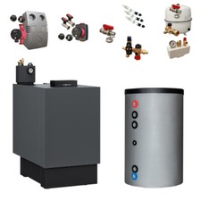 Paket Öl-Brennwertkessel Viessmann Vitoladens 300-C 2-stufig 28,9 kW Speicher TW
