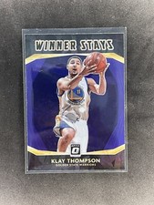 2020-21 Panini Optic KLAY THOMPSON Winner Stays Purple Prizm insert #7