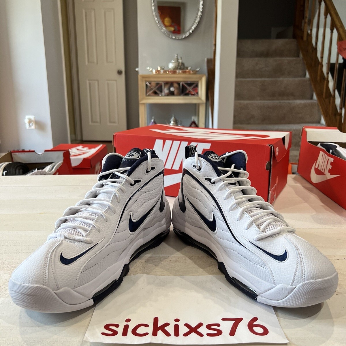 air total max uptempo white navy