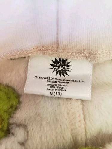 Dr. Seuss The Grinch Pink Fleece Pajama Lounge Pants Size Medium - Picture 3 of 5
