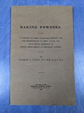 Baking Powder - Charles Catlin Rumford Chemical 1924 - Rare Lab Treatsie