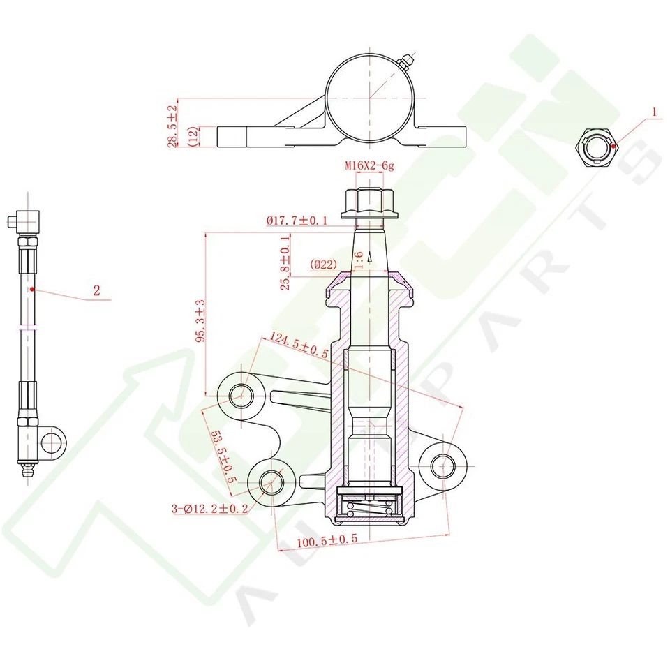 11x Front Tie Rod Ends Sway Bars For 1994-2000 GMC Chevrolet K1500 K2500 K3500 Foto 3 de 4