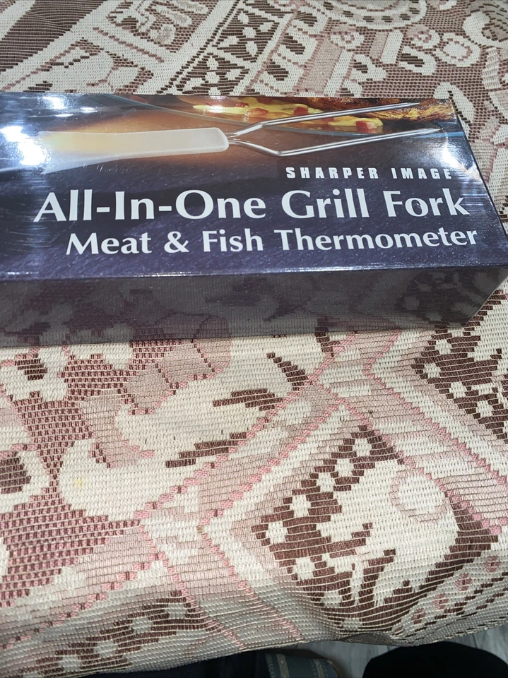 NEW Sharper Image Rainproof Grill Fork Thermometer BBQ Beef Fish Pork SEALED - Image 3 of 4