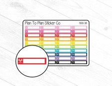 1300-38~~Lacrosse Icon Boxes Planner Stickers.
