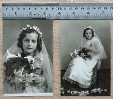 Beautiful Girl Set 2 Cabinet Card Young Lady Flowers Pretty Portrait Vtg Photo