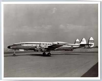 Airplane National Airlines L-1049G Super Constellation N7131C B&W 8x10 Photo B4