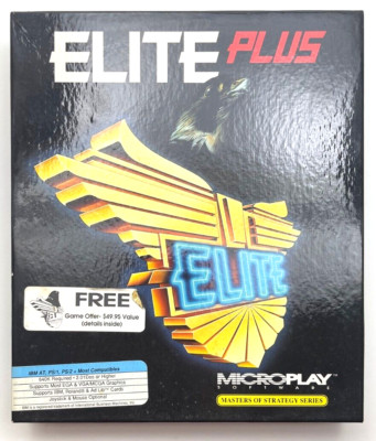 Elite Plus - MicroPlay Software, 1991 - IBM PC Big Box - Compatibles 3.5  Disc