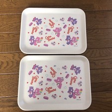 Care Bears Baby Kids Plates Plastic Cheer Share Bear Pink Purple New