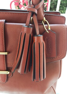Coach 26261 Medium Legacy North South Cognac Brown Satchel With