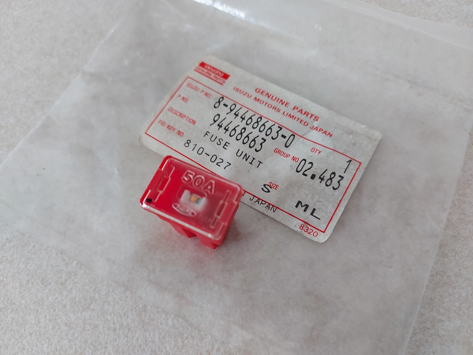 Fuse Unit, Isuzu Genuine Parts 94468663 , 8-94468663-0 