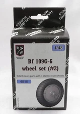 Messerschmitt Bf 109G-6 Halberd Models wheels set #2 1/48 kit