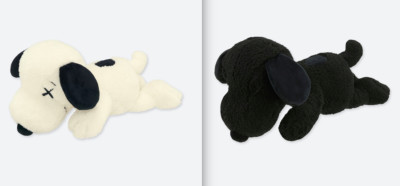 Japan Rare UNIQLO KAWS × PEANUTS collaboration Snoopy PLUSH Black