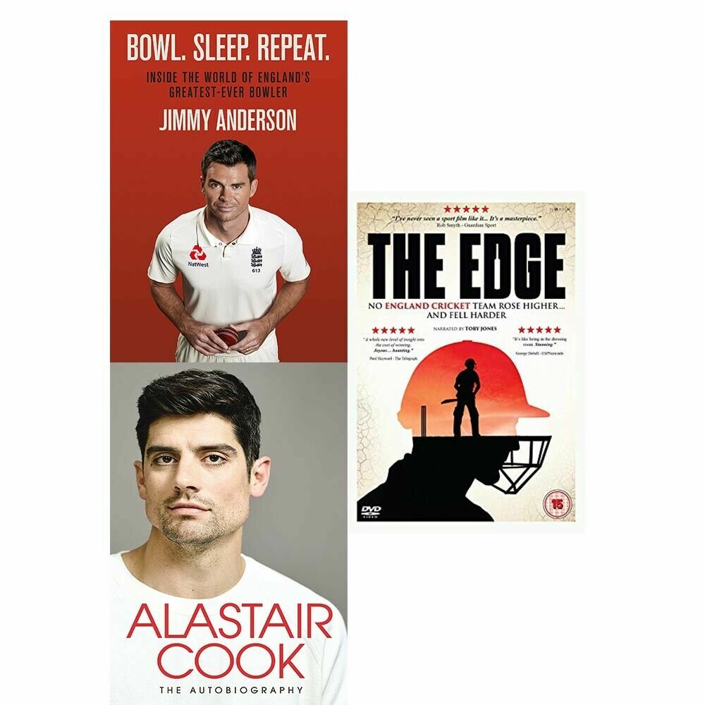 Bowl. Sleep. Repeat.,ALASTAIR COOK THE AUTOBIOGRAPHY 3 Book Collection Set