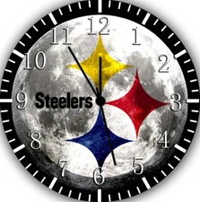 Pittsburgh Steelers Wall Clock F36 Personalized option with adding names