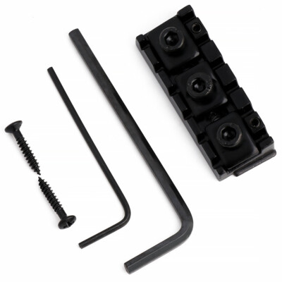 Guitar String Locking Nut for Floyd Rose Style Locking Guitar Tremolo Black