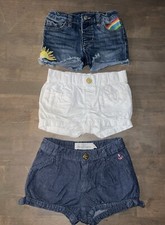 2-3 Year 3T  Denim Shorts Toddler Girl Cat And Jack HM Gymboree Rainbow, Lot (3)