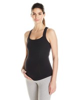 Ingrid & Isabel Womens Maternity Racerback Active Tank, Jet Black, Small Ingrid & Isabel Womens Maternity Racerback Active Tank, Jet Black, Small