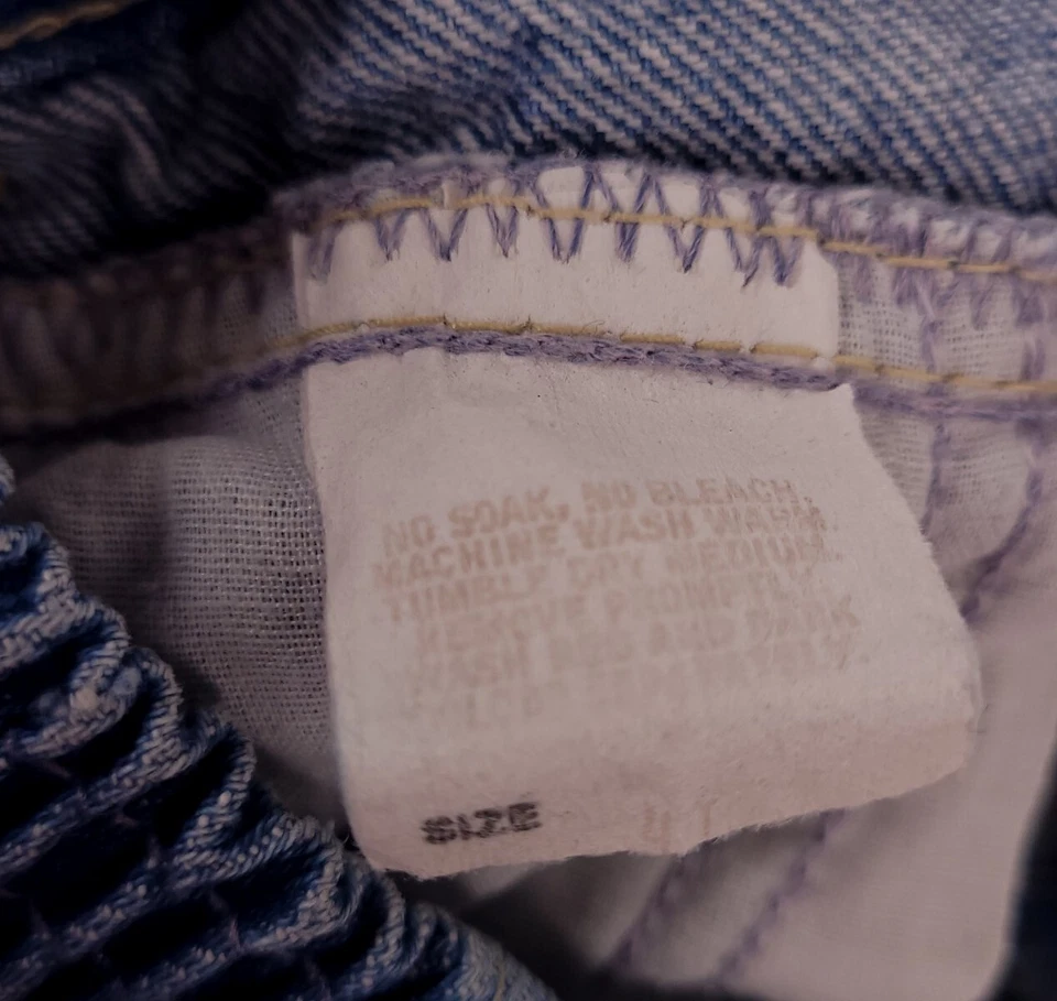 Vintage OshKosh Denim Jean Skirt Girls Size 4 Made in USA 80s 90s Western Rodeo - Image 3 of 4