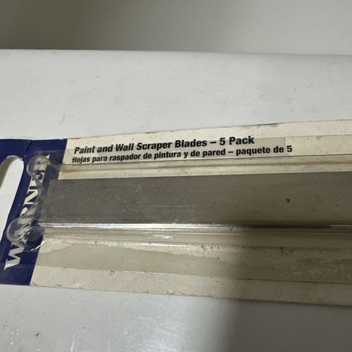 1 Pack (5) NEW GENUINE Warner 4" Scraper Blades Heavy Duty 019698 - Picture 2 of 7