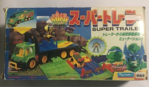 Figurine articulée Mini Teenage Mutant Ninja Turtles Super Trailer Vintage Toys - Photo 1 sur 10