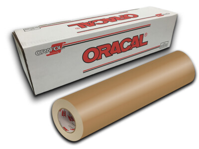 12'' X 10ft - Light Brown Oracal 651 Craft & Hobby Cutting Vinyl Roll
