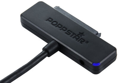 USB 3.1 Typ C Gen 2 Festplattenadapter für SATA SSDs, 2,5/3,5'' (ohne Netzteil)