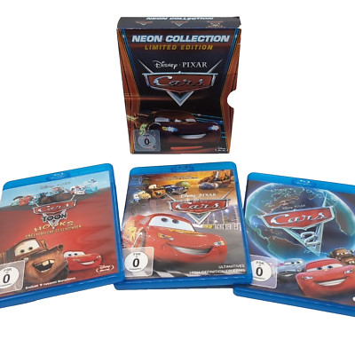 Cars Neon Collection 3 Blurays | Cars 1 + 2 + Toon Hooks unglaubliche Geschichte