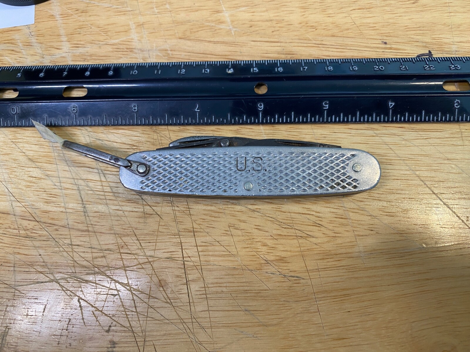 WW2 Stevenson 45 - US Stamped on Both Handles - Military - Utility Knife -