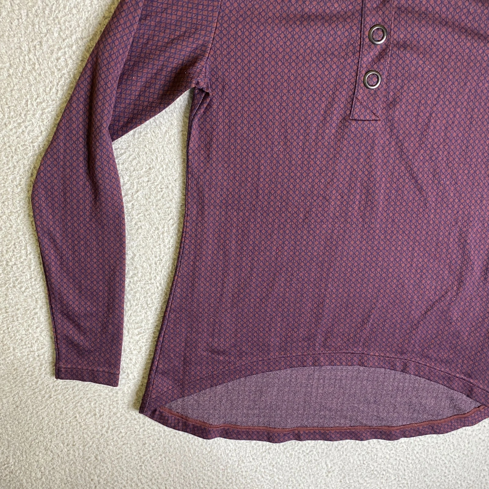merrell mockneck snaps long sleeve outdoor shirt