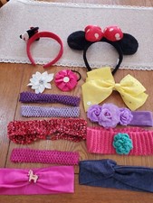 Girls assorted headbands. JoJo Siwa, Mickey Mouse ears and headband.